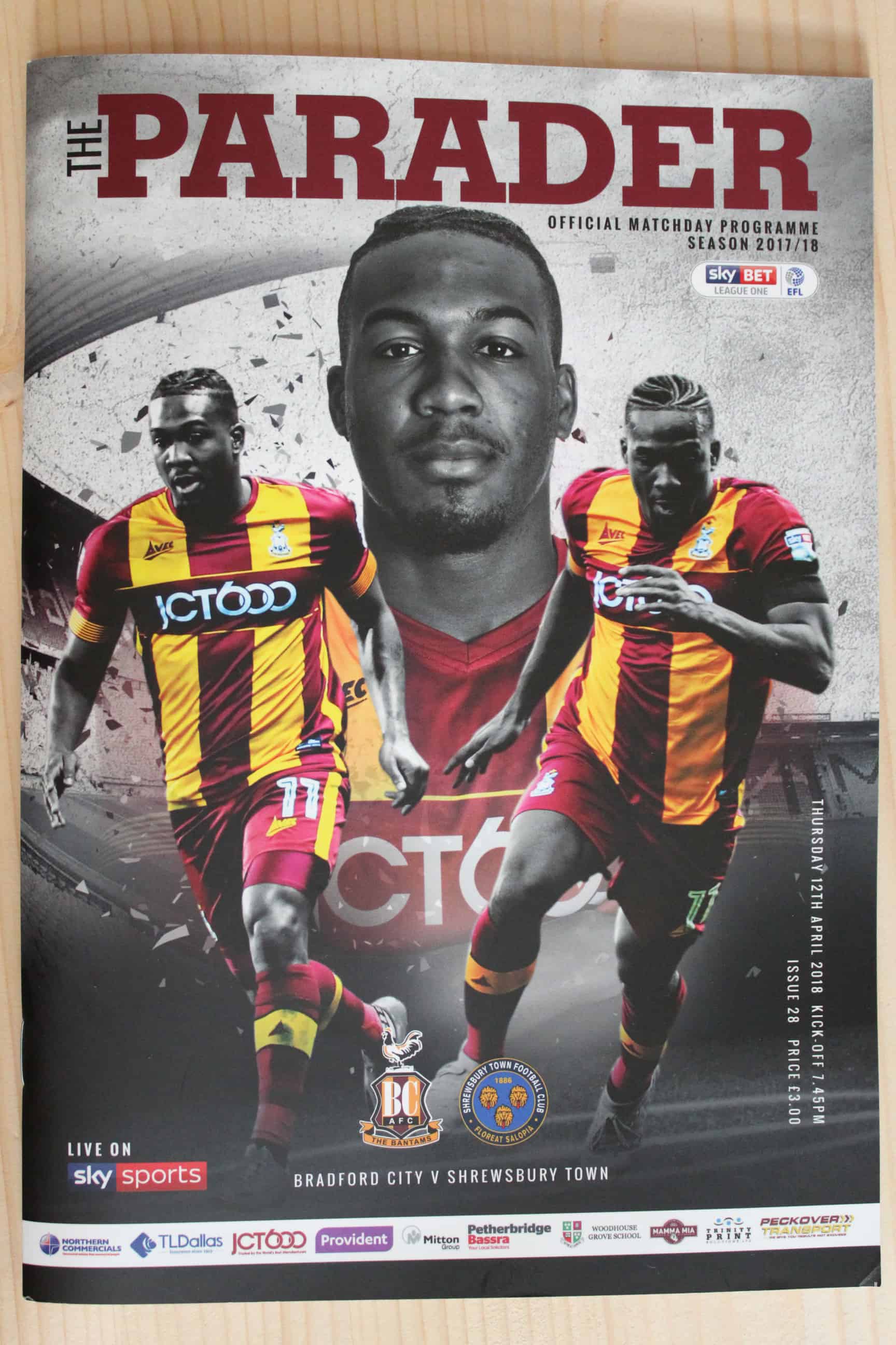 Bradford City FC v Shrewsbury Town FC